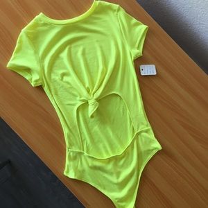 Neon yellow/green bodysuit